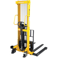 Manual Hydraulic Stacker, Hand Pump Operated, 2000 lbs. Capacity, 35" Max Lift Les Distributions ICE