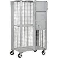 Chariot de s&eacute;curit&eacute; escamotable de s&eacute;rie FST, 1 niveaux, 27" lo x 45" la x 77" h, Cap. 2000 lb Les Distributions ICE
