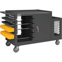 Chariot pour bobines de fil et de maintenance, Acier, 5 Montants, 54-1/16" la x 35" h x 24" p, Capacit&eacute; de 1200 lb Les Distributions ICE