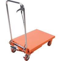 Hydraulic Scissor Lift Table, 27-1/2" L x 17-3/4" W, Steel, 330 lbs. Capacity Les Distributions ICE