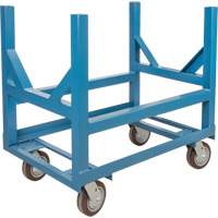 Chariot &agrave; berceaux pour tuyaux et barres, 24" lo x 24" la x 34" h, Capacit&eacute; de 2500 lb, Roue Polyur&eacute;thane Les Distributions ICE
