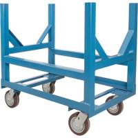 Chariot &agrave; berceaux pour tuyaux et barres, 24" lo x 24" la x 34" h, Capacit&eacute; de 2500 lb, Roue Polyur&eacute;thane Les Distributions ICE