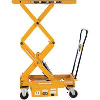 DC Powered Hydraulic Scissor Lift Elevating Cart, Steel, 39-3/4" L x 20-1/2" W, 1000 lbs. Capacity Les Distributions ICE