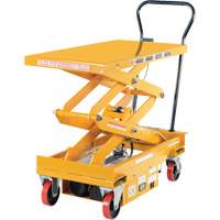 DC Powered Hydraulic Scissor Lift Elevating Cart, Steel, 39-3/4" L x 20-1/2" W, 1000 lbs. Capacity Les Distributions ICE