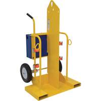 Welding Cylinder Torch Cart, Foam-Filled Wheels, 24" W x 19-1/2" L Base, 500 lbs. Les Distributions ICE