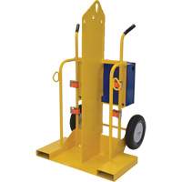 Welding Cylinder Torch Cart, Foam-Filled Wheels, 24" W x 19-1/2" L Base, 500 lbs. Les Distributions ICE