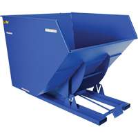 Self-Dumping Hopper, Steel, 4 cu.yd., Blue Les Distributions ICE