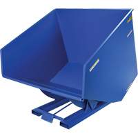 Self-Dumping Hopper, Steel, 4 cu.yd., Blue Les Distributions ICE