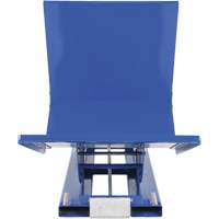 Open Sided Hopper, Steel, 1 cu.yd., Blue Les Distributions ICE