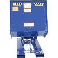 Open Sided Hopper, Steel, 1 cu.yd., Blue Les Distributions ICE