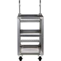 Stockpicker Truck, Aluminum, 21-7/8" W x 40" D, 3 Shelves, 660 lbs. Capacity Les Distributions ICE