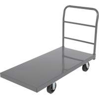 Platform Truck, 48" L x 24" W, 2000 lbs. Capacity, Rubber Casters Les Distributions ICE