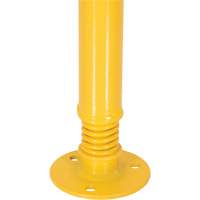 Spring Loaded Bollard, Steel, 42" H x 2-1/8" W, Yellow Les Distributions ICE