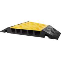 Protecteur de c&acirc;ble tourne-&agrave;-droite robuste Powerhouse, 5 canaux, 12" lo x 19,75" la x 2,25" h Les Distributions ICE