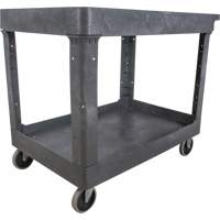 Utility Service Cart, 2 Tiers, 24-5/8" x 32-1/2" x 40", 550 lbs. Capacity Les Distributions ICE