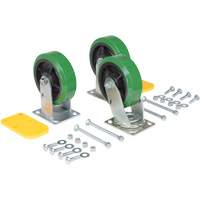 H Series Self-Dumping Hopper Caster Kit Les Distributions ICE