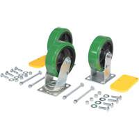 H Series Self-Dumping Hopper Caster Kit Les Distributions ICE