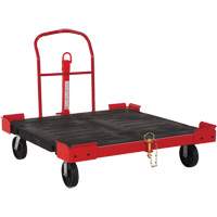Towable Pallet Cart, 54-1/2" L x 51" W, 2500 lbs. Cap., Polyolefin Wheels Les Distributions ICE
