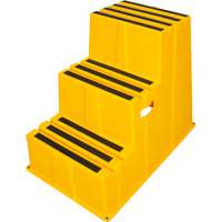 Escabeau industriel, 3 marches, 34-13/16" x 22-7/16" x Hauteur 28-1/2" Les Distributions ICE