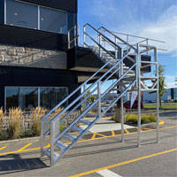 3-5 Step Telescopic Aluminum Smart Stairs Les Distributions ICE