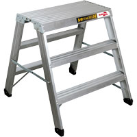 Portable Work-Stand Saw Horse, Aluminum Frame, 12-1/4" D x 36" H Les Distributions ICE