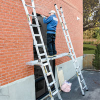Telescoping Work Plank, 204" W x 12" D, 250 lbs. Capacity, Knocked Down Les Distributions ICE