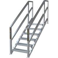 SmartStairs 6-10 Steps Modular Construction Stair System, 75" H Les Distributions ICE