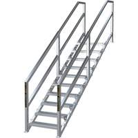 SmartStairs 6-10 Steps Modular Construction Stair System, 75" H Les Distributions ICE