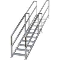 SmartStairs 6-10 Steps Modular Construction Stair System, 75" H Les Distributions ICE