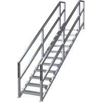SmartStairs 11-16 Steps Modular Construction Stair System, 120" H Les Distributions ICE