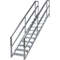 SmartStairs 11-16 Steps Modular Construction Stair System, 120" H Les Distributions ICE