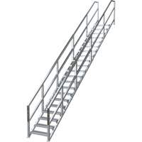 SmartStairs 17-21 Steps Modular Construction Stair System, 157-1/2" H Les Distributions ICE