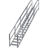 SmartStairs 17-21 Steps Modular Construction Stair System, 157-1/2" H Les Distributions ICE