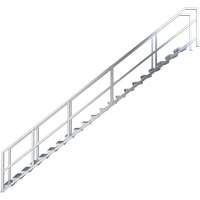 SmartStairs 17-21 Steps Modular Construction Stair System, 157-1/2" H Les Distributions ICE