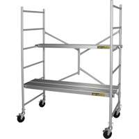 Portable Alu Series Scaffold, Aluminum Frame, 29" D x 72" H Les Distributions ICE