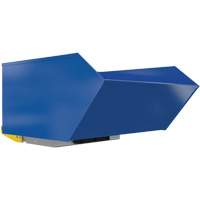 Heavy-Duty H-Style Bump & Dump Hopper, Steel, 1 cu.yd., Blue Les Distributions ICE