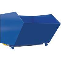 Heavy-Duty H-Style Bump & Dump Hopper, Steel, 1-1/2 cu.yd., Blue Les Distributions ICE