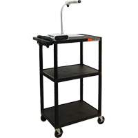Electric Utility Cart, 3 Tiers, 24" x 42" x 18", 300 lbs. Capacity Les Distributions ICE