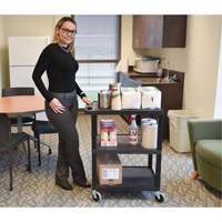 Electric Utility Cart, 3 Tiers, 24" x 42" x 18", 300 lbs. Capacity Les Distributions ICE