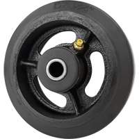 Mold-On Rubber Wheel, 5'' (127 mm) Dia. x 1-1/2" (38 mm) W, 400 lbs. (181 kg.) Capacity Les Distributions ICE