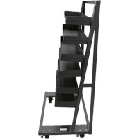 Chariot &agrave; cadre en A robuste &agrave; un c&ocirc;t&eacute; avec 6 plateaux &agrave; rebords, 38" x 25" x 63", Capacit&eacute; 2500 lb Les Distributions ICE