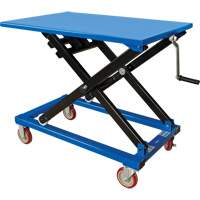 Manual Scissor Lift Table, 37-3/8" L x 23-5/8" W, Steel, 660 lbs. Capacity Les Distributions ICE