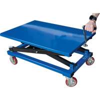 Manual Scissor Lift Table, 37-3/8" L x 23-5/8" W, Steel, 660 lbs. Capacity Les Distributions ICE