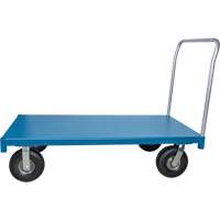 Chariot &agrave; plateforme robuste, 48" lo x 24" la x Capacit&eacute; 1200 lb, Roues en Anticrevaison Les Distributions ICE