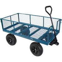Wagon avec c&ocirc;t&eacute;s rabattables, 24" la x 48" la x Capacit&eacute; 800 lb Les Distributions ICE
