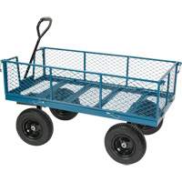 Wagon avec c&ocirc;t&eacute;s rabattables, 24" la x 48" la x Capacit&eacute; 800 lb Les Distributions ICE