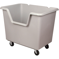 Chariot-caisse Starcart &agrave; c&ocirc;t&eacute; ouvert, Poly&eacute;thyl&egrave;ne, 46" lo x 31" la x 49" h, Volume 24 pi³, Capacit&eacute; 900 lb Les Distributions ICE