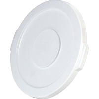 Round Brute&reg; Tops, Flat Lid, Plastic/Polyethylene, Fits Container Size: 15-5/8" Dia. Les Distributions ICE