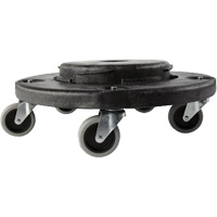 Brute&reg; Dolly, Polyethylene, Black, Fits: 20 - 55 US Gal. Les Distributions ICE