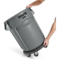 Brute&reg; Dolly, Polyethylene, Black, Fits: 20 - 55 US Gal. Les Distributions ICE